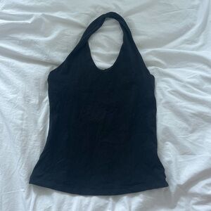 Black halter top